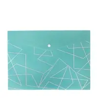 Папка-конверт на кнопке формат А4 180мкр блестящая МИКС Стиль  (штрихкод на штуке)