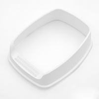 Туалет &laquo;Айша&raquo; S с высоким бортом и сеткой,  45 х 35 х 18,5 см, оранжевый