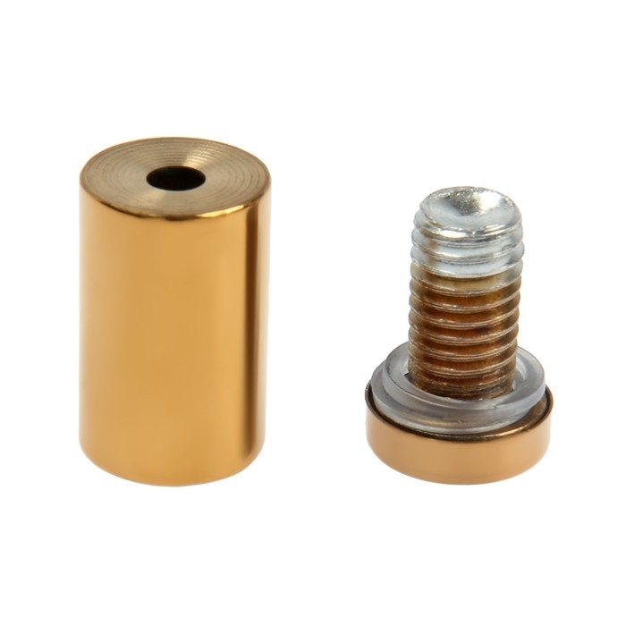 Дистанционный держатель для табличек, 16х30 мм, цвет золото,набор 6 шт. Дистанционный держатель для табличек, 16х30 мм, цвет золото,набор 6 шт.