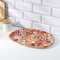 Поднос пластиковый &laquo;Сладости&raquo;, 38&times;28&times;2,5 см, цвет МИКС