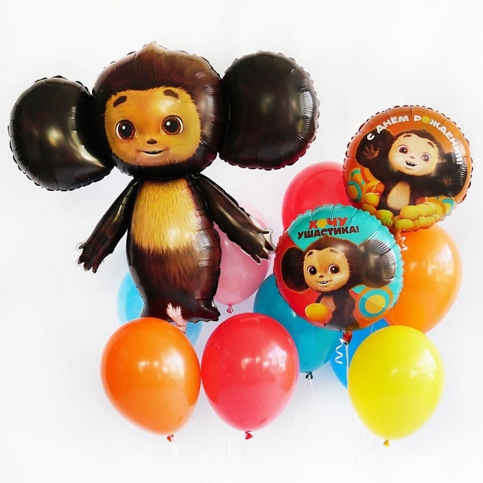 Шар фольгированный 46 Шар фольгированный 46" «Чебурашка», фигура