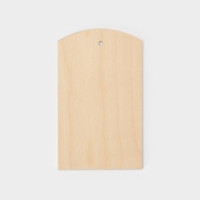 Доска разделочная деревянная с отверстием Доляна, 21&times;12,5 см, фанера