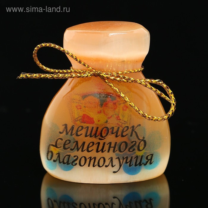 Сувенир «Мешочек семейного благополучия», большой, селенит Сувенир «Мешочек семейного благополучия», большой, селенит