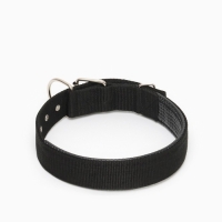 Ошейник "Комфорт" комбинированный, 70 х 4 см, ОШ 51-61 см, чёрный Ошейник "Комфорт" комбинированный, 70 х 4 см, ОШ 51-61 см, чёрный