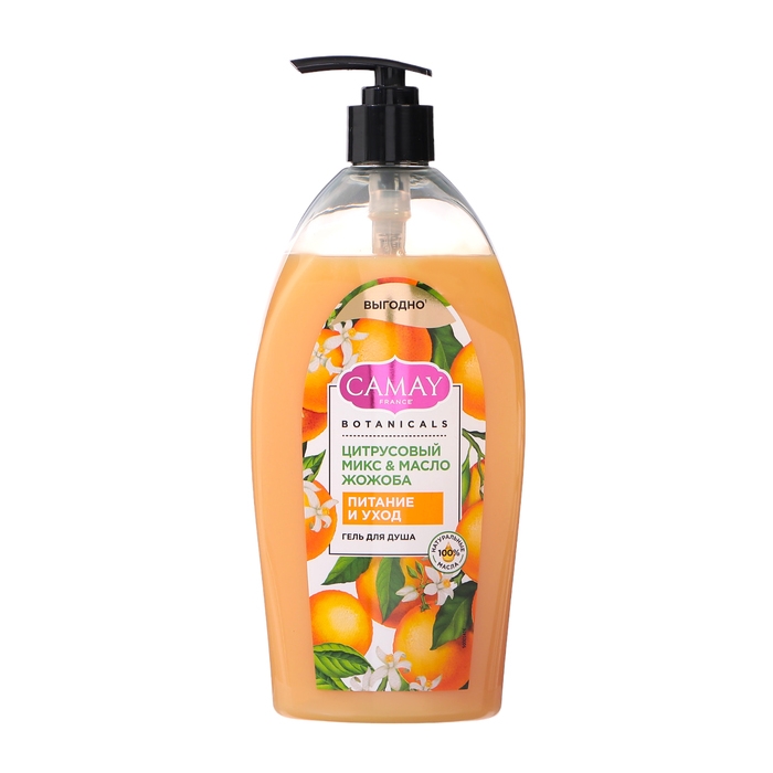 Гель для душа CAMAY цитрусовый микс и масло жожоба, 750 мл Гель для душа CAMAY цитрусовый микс и масло жожоба, 750 мл