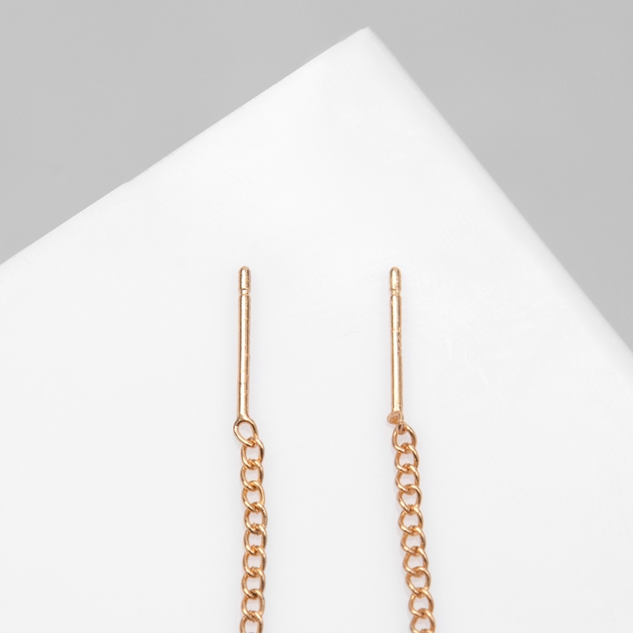 Серьги висячие со стразами &laquo;Цепочки&raquo; элегант, цвет МИКС, 5,2 см