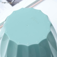 Кашпо для цветов со вставкой &laquo;Флюте&raquo;, 1,9 л, цвет нефрит