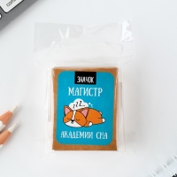 Значок в коробочке «Магистр сна» 5 х 4 см Значок в коробочке «Магистр сна» 5 х 4 см