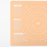 Силиконовый коврик для выпечки &laquo;Сладкая булочка&raquo;, 50 х 40 см