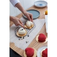 Решётка для глазирования и остывания кондитерских изделий KONFINETTA &laquo;Октаэдр&raquo;, 25&times;15&times;1,8 см, цвет чёрный