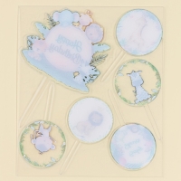 Набор топперов &laquo;С днём рождения&raquo;, зверята