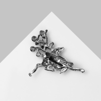 Брошь новогодняя &laquo;Олень&raquo; парящий, цвет МИКС (неделимая фасовка 12 шт., цена за шт.)