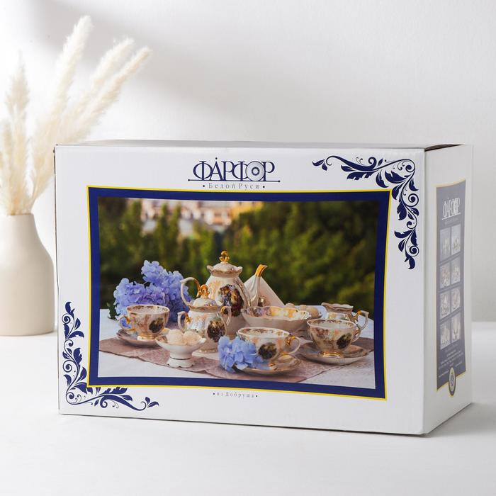 Сервиз столовый фарфоровый &laquo;Голубка. Классик&raquo;, 36 предметов, 2 вида тарелок, деколь и отводка люстром