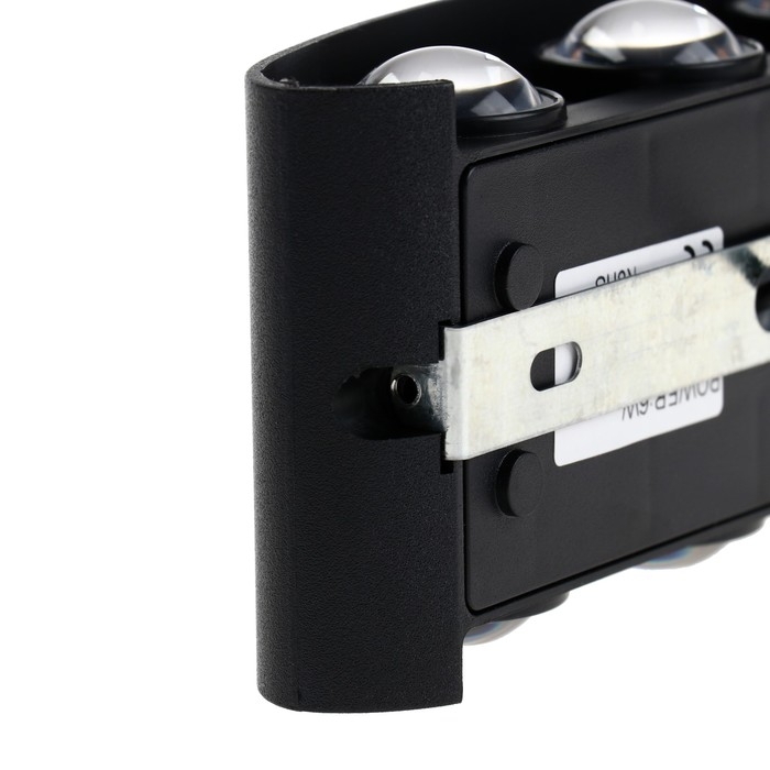 Светильник фасадный &laquo;Полусфера&raquo;, FSD-070, 6 Вт, 3000К, 3 луча, IP65, 220 В, пластик, черный   100842