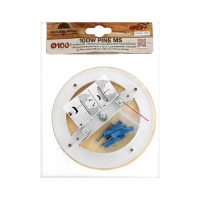 Анемостат ERA 10DW Pine MS, d=100 мм, для бани и сауны, с распорными лапками, цвет сосна