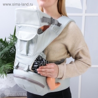 Рюкзак-кенгуру, хипсит, с карманом, для малыша от 3 до 20 кг., цвет серый Рюкзак-кенгуру, хипсит, с карманом, для малыша от 3 до 20 кг., цвет серый