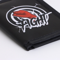 Кошелёк детский на липучке «Выбражулька», цвет чёрный Кошелёк детский на липучке «Выбражулька», цвет чёрный