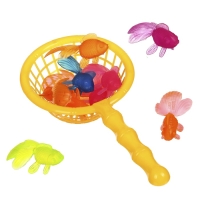 Набор игрушек для ванны &laquo;10 рыбок и сачок&raquo;, 11 шт, Крошка Я