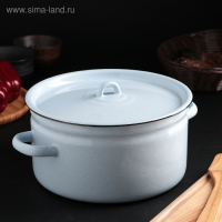 Кастрюля эмалированная, 5,5 л, без деколи, цвет МИКС Кастрюля эмалированная, 5,5 л, без деколи, цвет МИКС