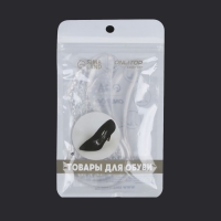 Полустельки для обуви, с супинатором, массажные, на клеевой основе, силиконовые, 12 &times; 6 см, пара, цвет прозрачный