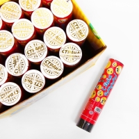 Хлопушка пружинная &laquo;С днём рождения&raquo;, смайлики, конфетти, фольга, серпантин, 20 см