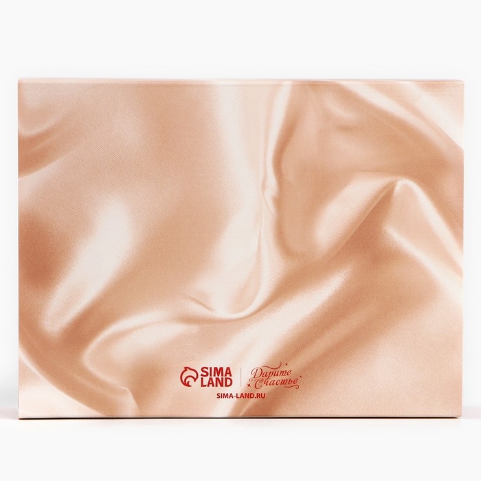 Коробка для сладостей &laquo;8 марта&raquo;, шёлк, 20 х 15 х 5 см