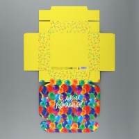 Коробка подарочная складная, упаковка, «С Днем Рождения», 16.5 х 16,5 х 5 см Коробка подарочная складная, упаковка, «С Днем Рождения», 16.5 х 16,5 х 5 см