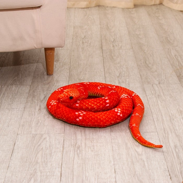 Мягкая игрушка &laquo;Змея&raquo;, 200 см, цвет терракотовый