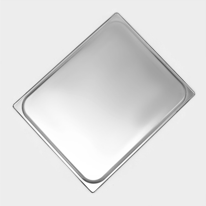 Гастроемкость 2/1 из нержавеющей стали, 65 мм, 65,4&times;53,6&times;6,5 см, толщина 0,8 мм