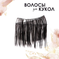 Волосы - тресс для кукол «Прямые» длина волос: 25 см, ширина:100 см, цвет № 3 Волосы - тресс для кукол «Прямые» длина волос: 25 см, ширина:100 см, цвет № 3