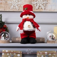 Светодиодная фигура «Снеговик» 13 × 30 × 8 см, текстиль, батарейки LR1130х3 (в комплекте), свечение тёплое белое Светодиодная фигура «Снеговик» 13 × 30 × 8 см, текстиль, батарейки LR1130х3 (в комплекте), свечение тёплое белое