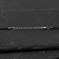 Кулон унисекс &laquo;Штурвал&raquo;, цвет чернёное серебро на чёрном шнурке, 40 см