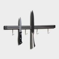 Держатель для ножей магнитный Доляна &laquo;Линия&raquo;, с крючками, 51 см