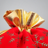 Мешочек подарочный замша «Подарочки», снежинки, тиснение, 30 х 40 см +/- 1.5 см, Новый год Мешочек подарочный замша «Подарочки», снежинки, тиснение, 30 х 40 см +/- 1.5 см, Новый год