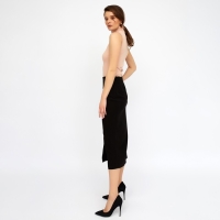 Юбка женская MINAKU: Green trend цвет черный, р-р 48 Юбка женская MINAKU: Green trend цвет черный, р-р 48