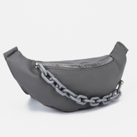 Поясная сумка на молнии, цвет серый Поясная сумка на молнии, цвет серый