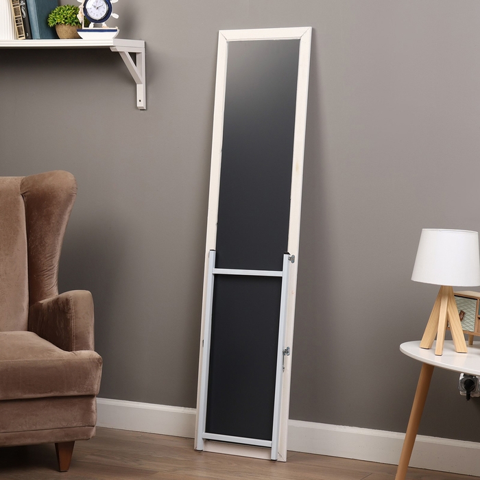 Зеркало интерьерное напольное, акрил, 40 х 155 см белое, Зеркало интерьерное напольное, акрил, 40 х 155 см белое,