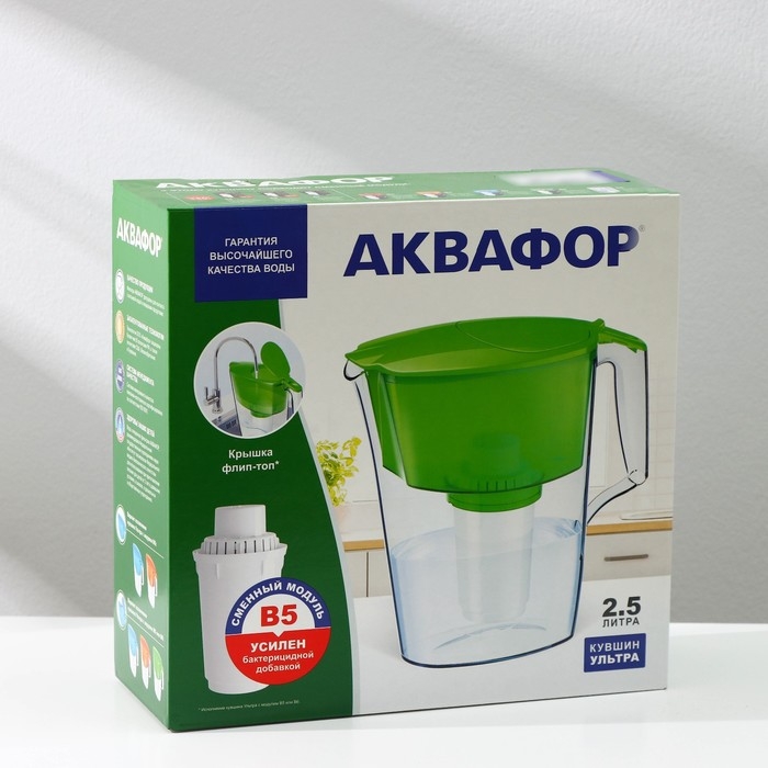 Фильтр-кувшин &laquo;Аквафор-Ультра&raquo;, 2,5 л, цвет голубой