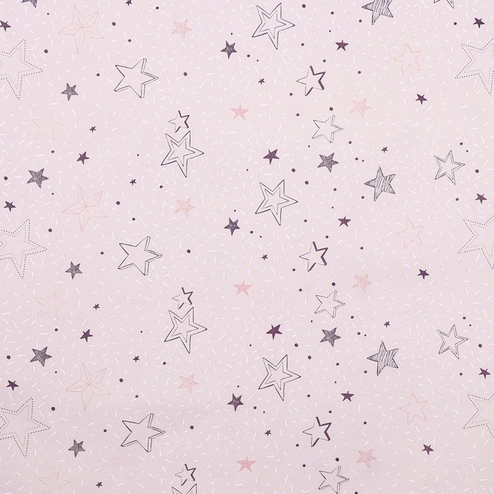 Бумага упаковочная, глянцевая  "Звездный день", 70 х 100 см, 1 лист