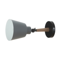 Бра "Алеста" Е27 40Вт серый 12х10х23 см Бра "Алеста" Е27 40Вт серый 12х10х23 см