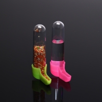 Набор из 2 поилок для птиц, 80 мл, 15 х 8 см, микс цветов