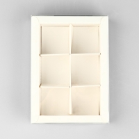 Коробка под 6 конфет с ячейками «Белая», 10 х 14.5 х 3 см Коробка под 6 конфет с ячейками «Белая», 10 х 14.5 х 3 см