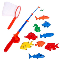 Рыбалка &laquo;Веселая рыбалка&raquo; 1 удочка, 9 рыбок, сачок, МИКС