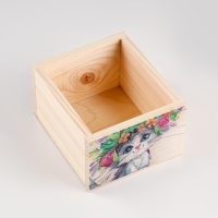 Кашпо деревянное "Котик" 14,5×12,5×8,5 см Кашпо деревянное "Котик" 14,5×12,5×8,5 см