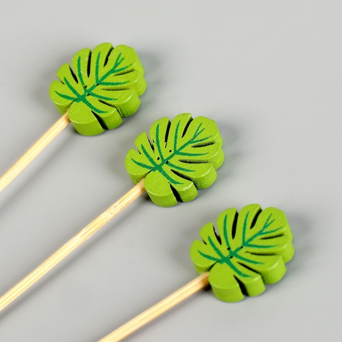 Шпажки &laquo;Листья&raquo;, в наборе 12 штук