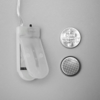 Гирлянда &laquo;Нить&raquo; 5 м роса, IP20, серебристая нить, 50 LED, батарейки CR2032х2 (в комплекте), свечение жёлтое