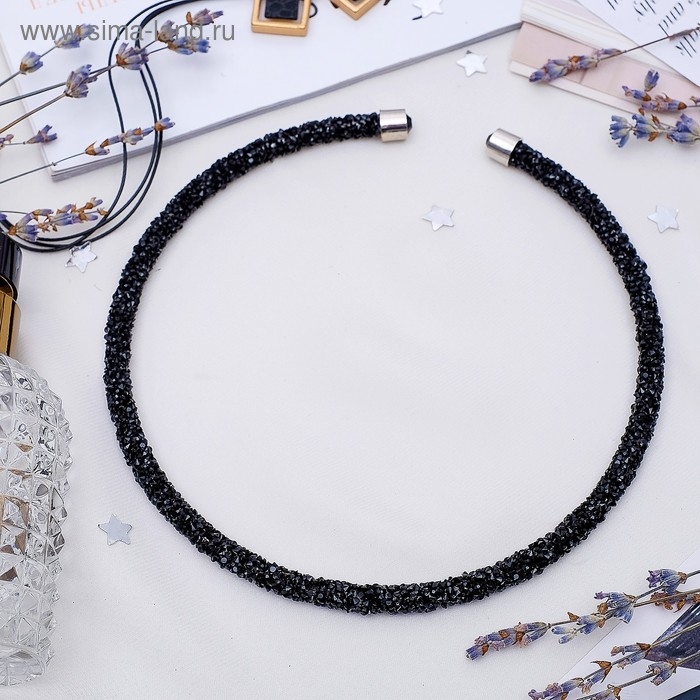 Колье «Шанталь», цвет чёрный, 30 см Колье «Шанталь», цвет чёрный, 30 см