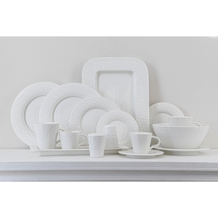 Чашка фарфоровая чайная Magistro Rodos, 300 мл, цвет белый