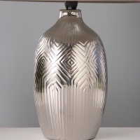 Настольная лампа "Ольви" 1х15Вт Е14 серебро 30х30х44см