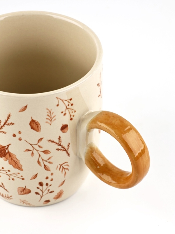 Кружка керамическая Дорого внимание &laquo;Листья&raquo;, 420 мл